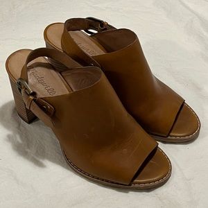 Madewell Leather Block Heels